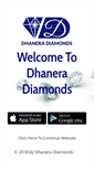 Mobile Screenshot of dhaneradiamonds.com