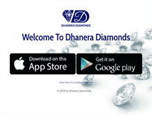 Tablet Screenshot of dhaneradiamonds.com